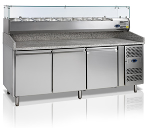 Tefcold PT1300 pizza preparation counter